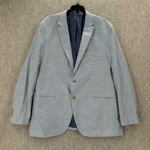 Jasper Conran Blazer Jacket 48R Blue Striped Two Button Regatta Yacht Boating